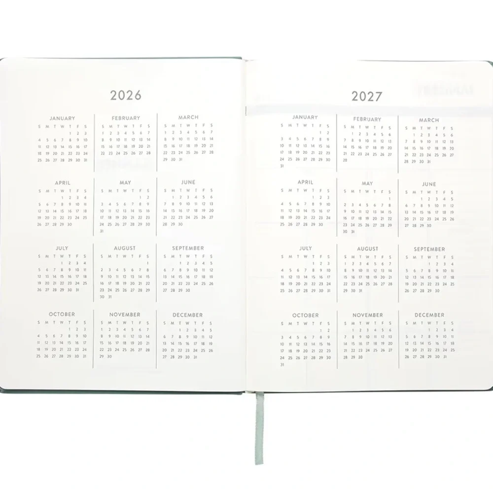 Eccolo Planner 2026 12-Month Weekly & Monthly Planner 10x8” Ivory